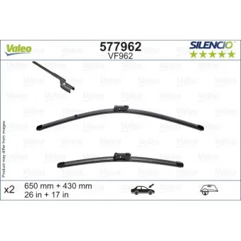 Kit balais d'essuie-glace VALEO 577962