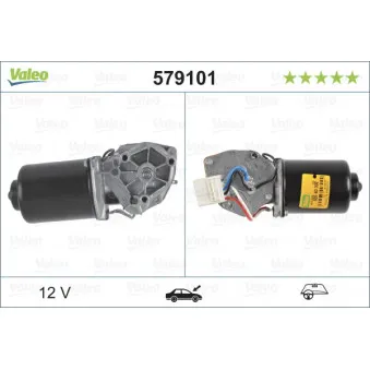 Moteur d'essuie-glace VALEO 579101