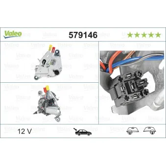 Moteur d'essuie-glace VALEO 579146