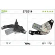 Moteur d'essuie-glace VALEO 579214 - Visuel 1