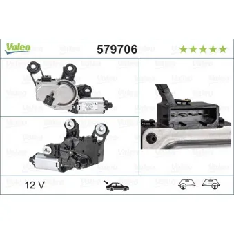 Moteur d'essuie-glace VALEO 579706