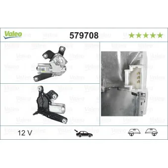 Moteur d'essuie-glace VALEO 579708