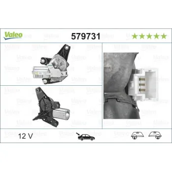 Moteur d'essuie-glace VALEO 579731