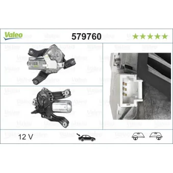 Moteur d'essuie-glace VALEO 579760