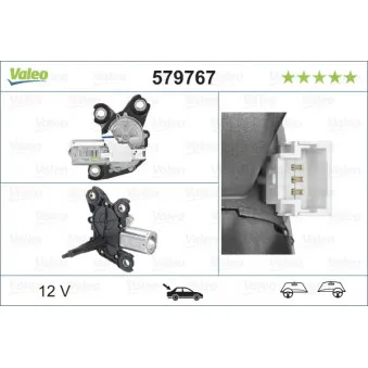 Moteur d'essuie-glace VALEO 579767