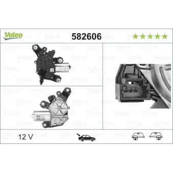 Moteur d'essuie-glace VALEO 582606