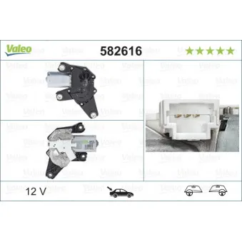 Moteur d'essuie-glace VALEO 582616