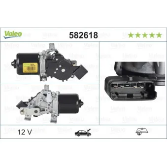 Moteur d'essuie-glace VALEO 582618