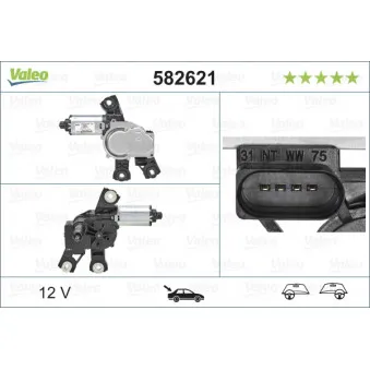 Moteur d'essuie-glace VALEO 582621