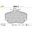 Jeu de 4 plaquettes de frein avant VALEO 598013 - Visuel 1
