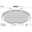 Jeu de 4 plaquettes de frein avant VALEO 598037 - Visuel 1