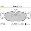 Jeu de 4 plaquettes de frein avant VALEO 598039 - Visuel 1