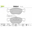 Jeu de 4 plaquettes de frein avant VALEO 598041 - Visuel 1