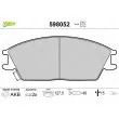 Jeu de 4 plaquettes de frein avant VALEO 598052 - Visuel 1