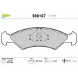 Jeu de 4 plaquettes de frein avant VALEO 598167 - Visuel 1