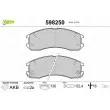 Jeu de 4 plaquettes de frein avant VALEO 598250 - Visuel 1