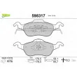 Jeu de 4 plaquettes de frein avant VALEO 598317 - Visuel 1