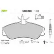 Jeu de 4 plaquettes de frein avant VALEO 598398 - Visuel 1