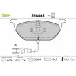 Jeu de 4 plaquettes de frein avant VALEO 598408 - Visuel 1