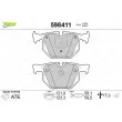 Jeu de 4 plaquettes de frein arrière VALEO 598411 - Visuel 1