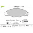 Jeu de 4 plaquettes de frein avant VALEO 598420 - Visuel 1