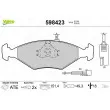 Jeu de 4 plaquettes de frein avant VALEO 598423 - Visuel 1