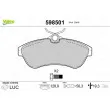 Jeu de 4 plaquettes de frein avant VALEO 598501 - Visuel 1