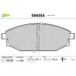 Jeu de 4 plaquettes de frein avant VALEO 598504 - Visuel 1