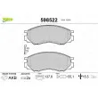 Jeu de 4 plaquettes de frein avant VALEO 598522 - Visuel 1