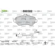 Jeu de 4 plaquettes de frein avant VALEO 598582 - Visuel 1