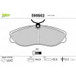 Jeu de 4 plaquettes de frein avant VALEO 598602 - Visuel 1