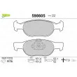 Jeu de 4 plaquettes de frein avant VALEO 598605 - Visuel 1