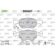 Jeu de 4 plaquettes de frein avant VALEO 598607 - Visuel 1
