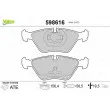 Jeu de 4 plaquettes de frein avant VALEO 598616 - Visuel 1