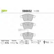 Jeu de 4 plaquettes de frein avant VALEO 598652 - Visuel 1