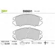 Jeu de 4 plaquettes de frein avant VALEO 598691 - Visuel 1
