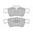 Jeu de 4 plaquettes de frein arrière VALEO 598802 - Visuel 2