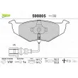 Jeu de 4 plaquettes de frein avant VALEO 598805 - Visuel 1