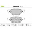 Jeu de 4 plaquettes de frein avant VALEO 598824 - Visuel 1