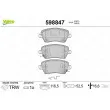 Jeu de 4 plaquettes de frein avant VALEO 598847 - Visuel 1