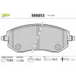 Jeu de 4 plaquettes de frein avant VALEO 598853 - Visuel 1