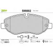 Jeu de 4 plaquettes de frein avant VALEO 598882 - Visuel 1