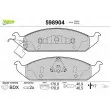Jeu de 4 plaquettes de frein avant VALEO 598904 - Visuel 1