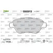Jeu de 4 plaquettes de frein avant VALEO 598913 - Visuel 1