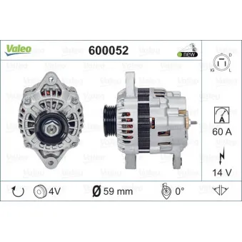 Alternateur VALEO 600052