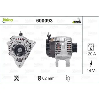 Alternateur VALEO 600093