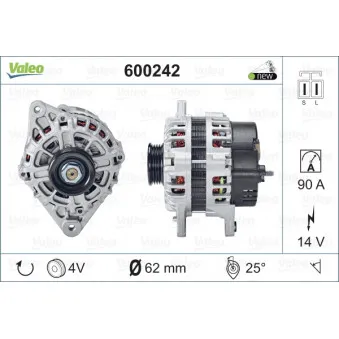 Alternateur VALEO 600242