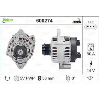 Alternateur VALEO 600274