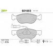 Jeu de 4 plaquettes de frein avant VALEO 601003 - Visuel 1