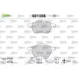 Jeu de 4 plaquettes de frein avant VALEO 601006 - Visuel 1